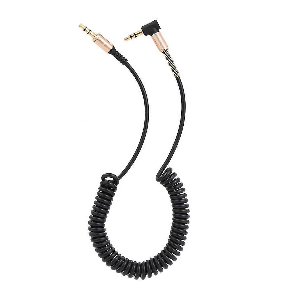 1.7 Meters Audio Extender Cord w/Spring Stretchable Telephone Coiling Line Extension Cable 3.5mm