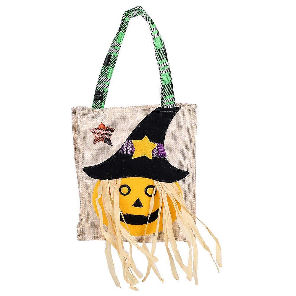 Halloween Party Candy Bag - Pumpkin Design, Large Size, Durable Material, Perfect for Trick or Treating