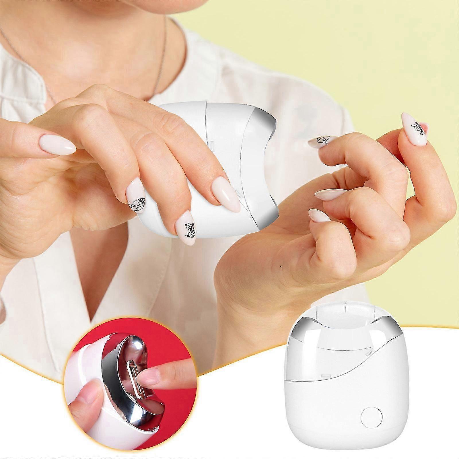 Rechargeable Electric Automatic Nail Trimmer - Safe Portable Clipper for Adults