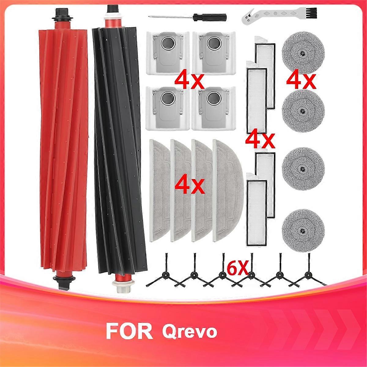 Accessories for S8 Maxv Ultra Replacement Parts Accessory Set with Dust Bags,Main Brushes, Filters, Wipes