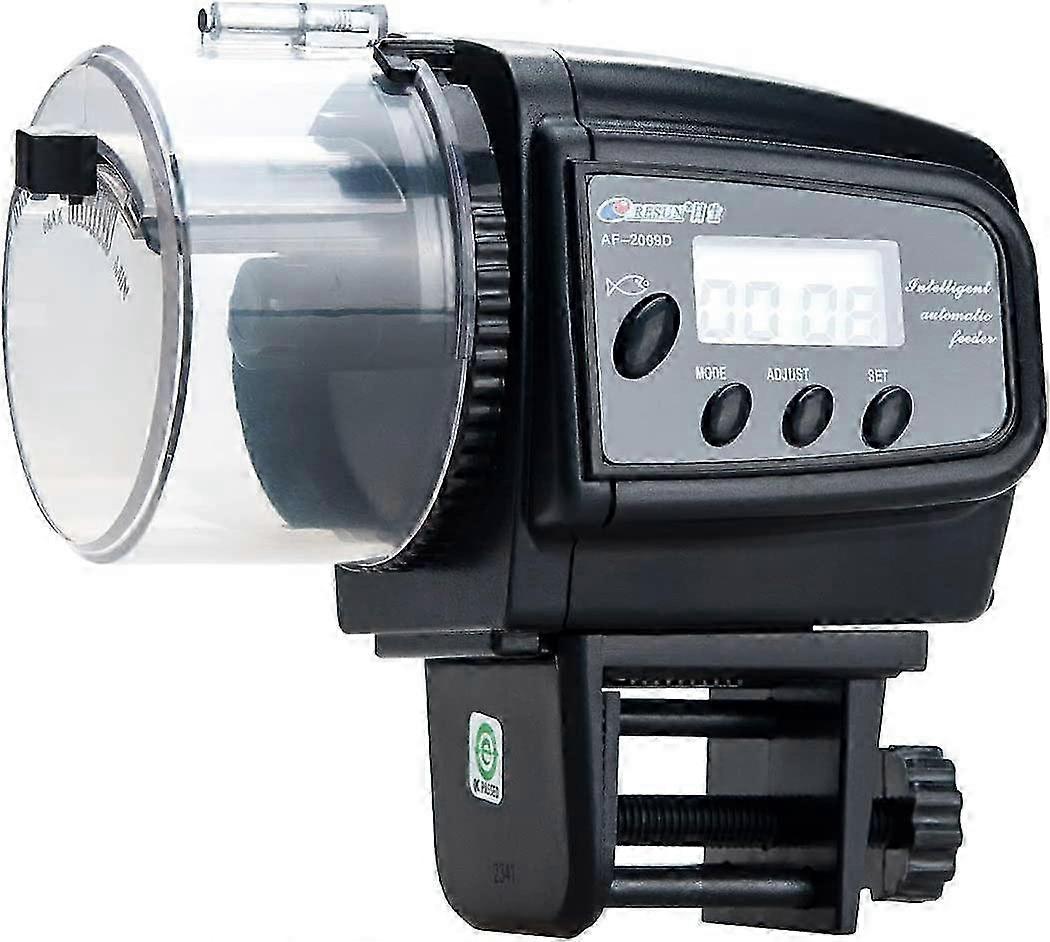 Fish Tank Automatic Feeder Aquarium Feeder with LCD Screen for Aquarium (AF-2009D)