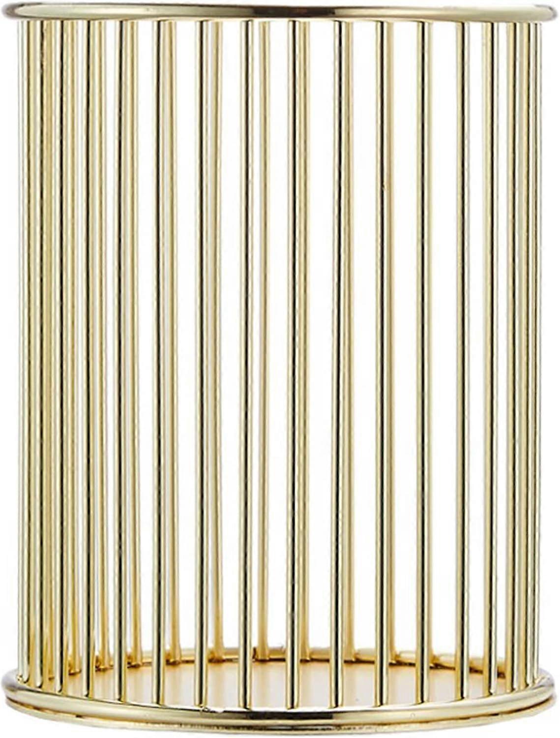 Accessoire de bureau doré élégant, porte-pinceau de maquillage fonctionnel, conception peu encombrante pour un rangement efficace, application multi-scénarios, 1PC