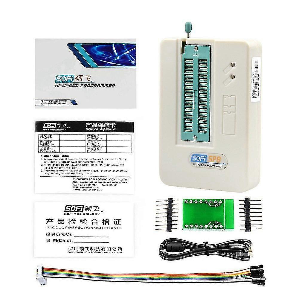2025 Professionell Höghastighets USB-programmerare Sofi Sp8-A Sp8 Flasheeprom Bios Flash ISP