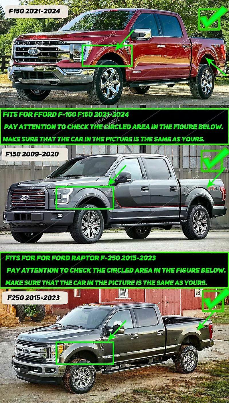 Mud Flaps For Ford F-150 F150 F250 2015-2024 2022 2023 2024  Splash Guards Fender MudFlaps Front Rear Mudguards Car Accessories