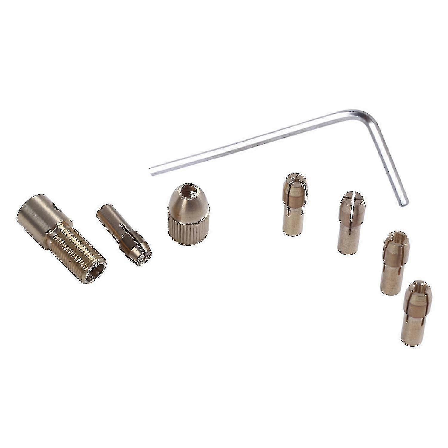 8-piece 0.5-3mm Drill Chuck Collets Set Of Quick Chuck For Mini Tools