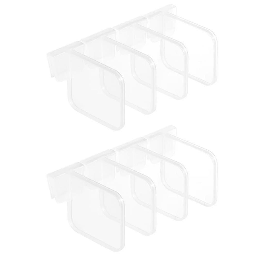 Plastic Refrigerator Dividers Organizer Adjustable Snap-on Storage Box Refrigerator Pantry Grid