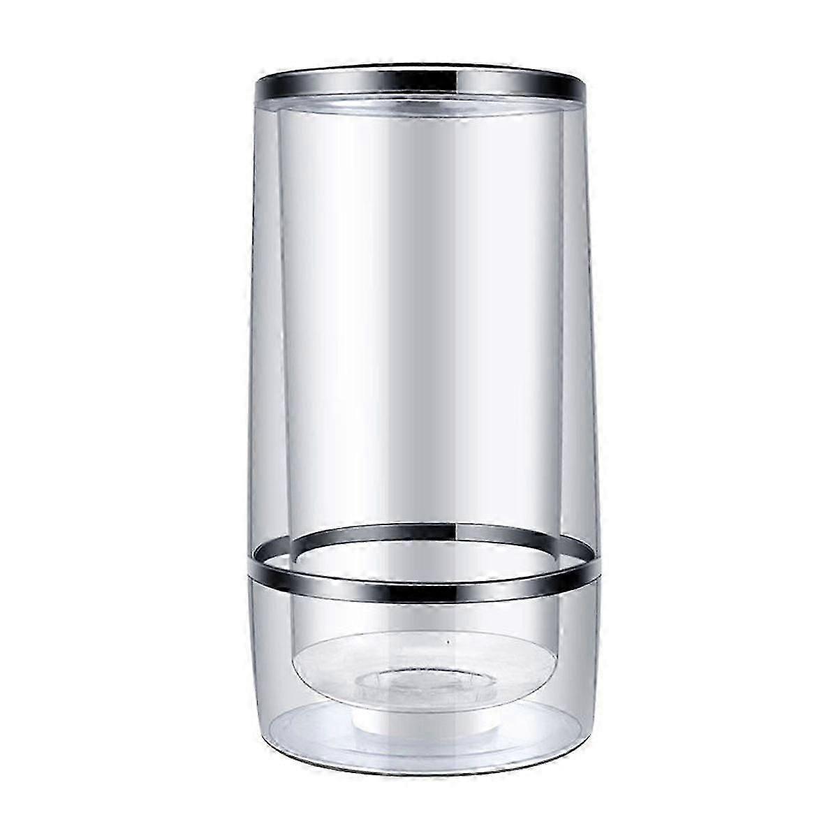 Plastic Transparent Ice Bucket Ice Beverage Tub Cooling Drinks Beer