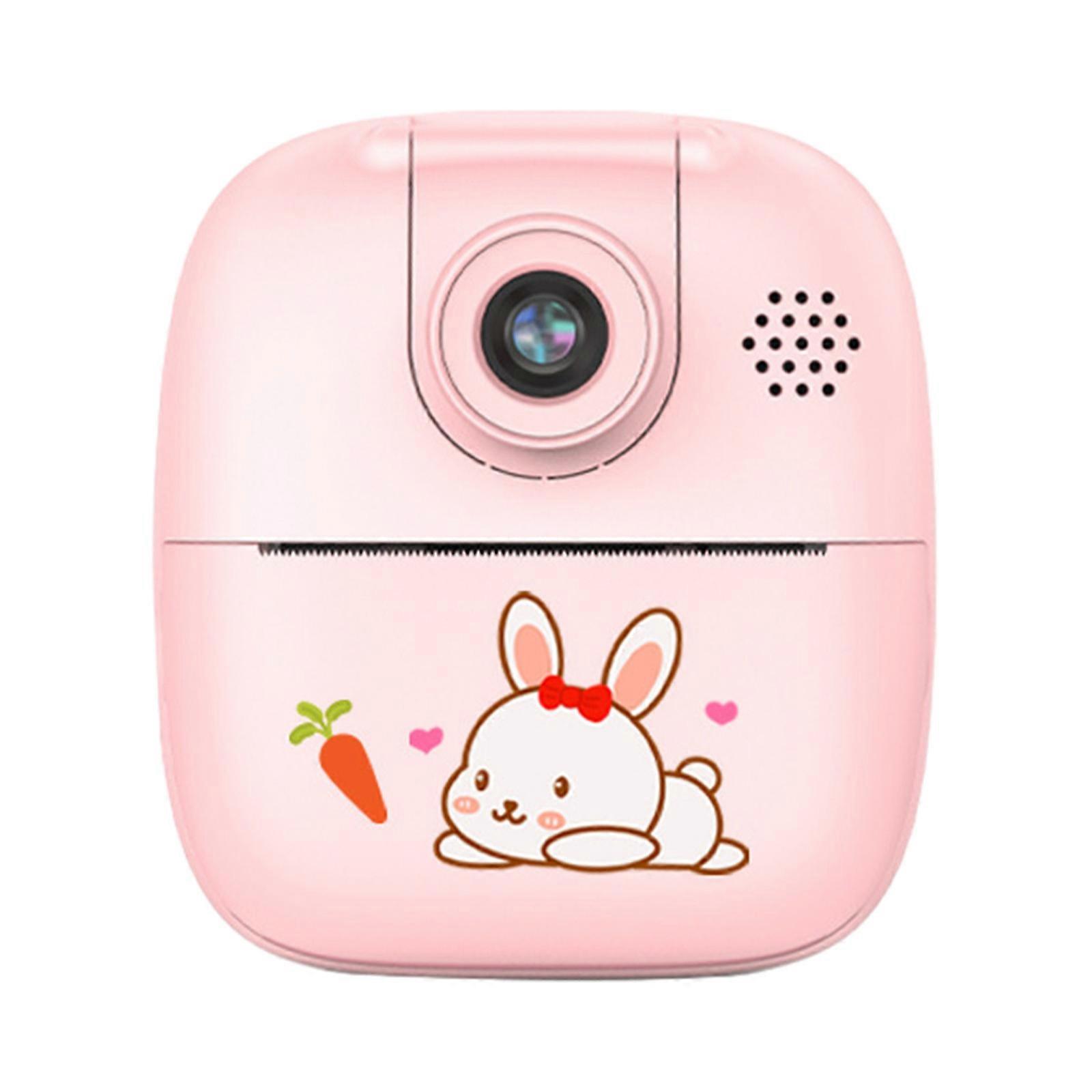 Portable Children's Printing Camera 24 Megapixel High-definition Can Take Pictures And Videos Front And Rear 180° Reversible Lens Printing Camera
