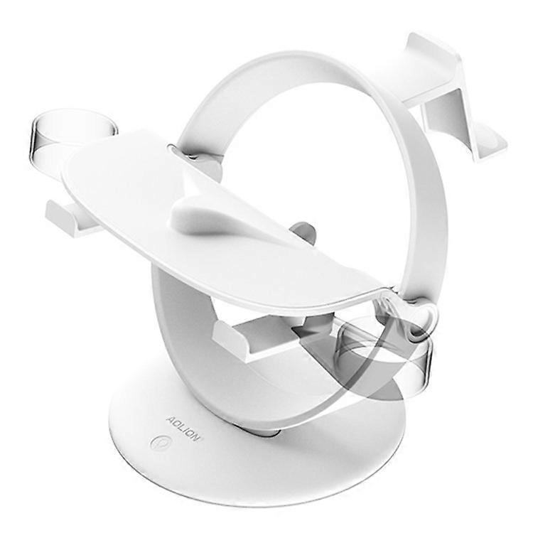 AOLION AL-Q080 Compatible For Meta Oculus Quest 3 VR Headset Display Stand Base Game Controller Storage Holder Bracket