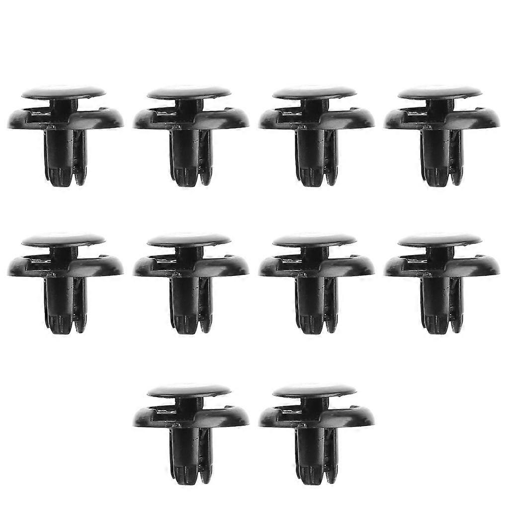 10pcs Nylon Trim Board Panel Retainer Clips Rivet Fasteners Black for