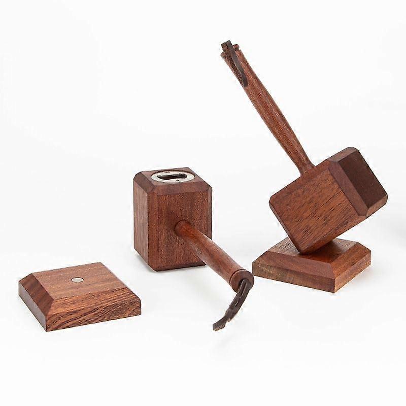 Handcrafted Wooden Judge Gavel Multi-Tool Vintage Style For Home Bar Decor