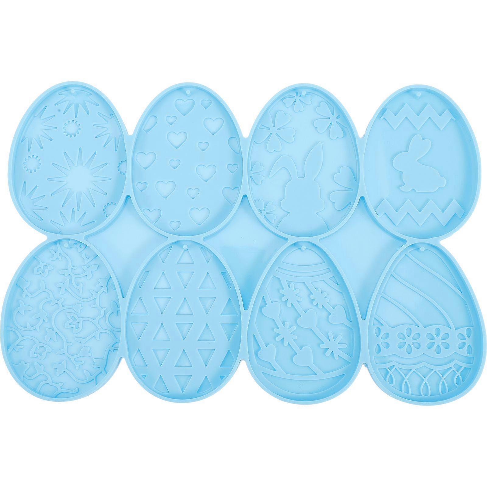 Easter Theme Egg Keychain Mold Easter Egg Key Ring Mold Diy Hanging Decoration Mold