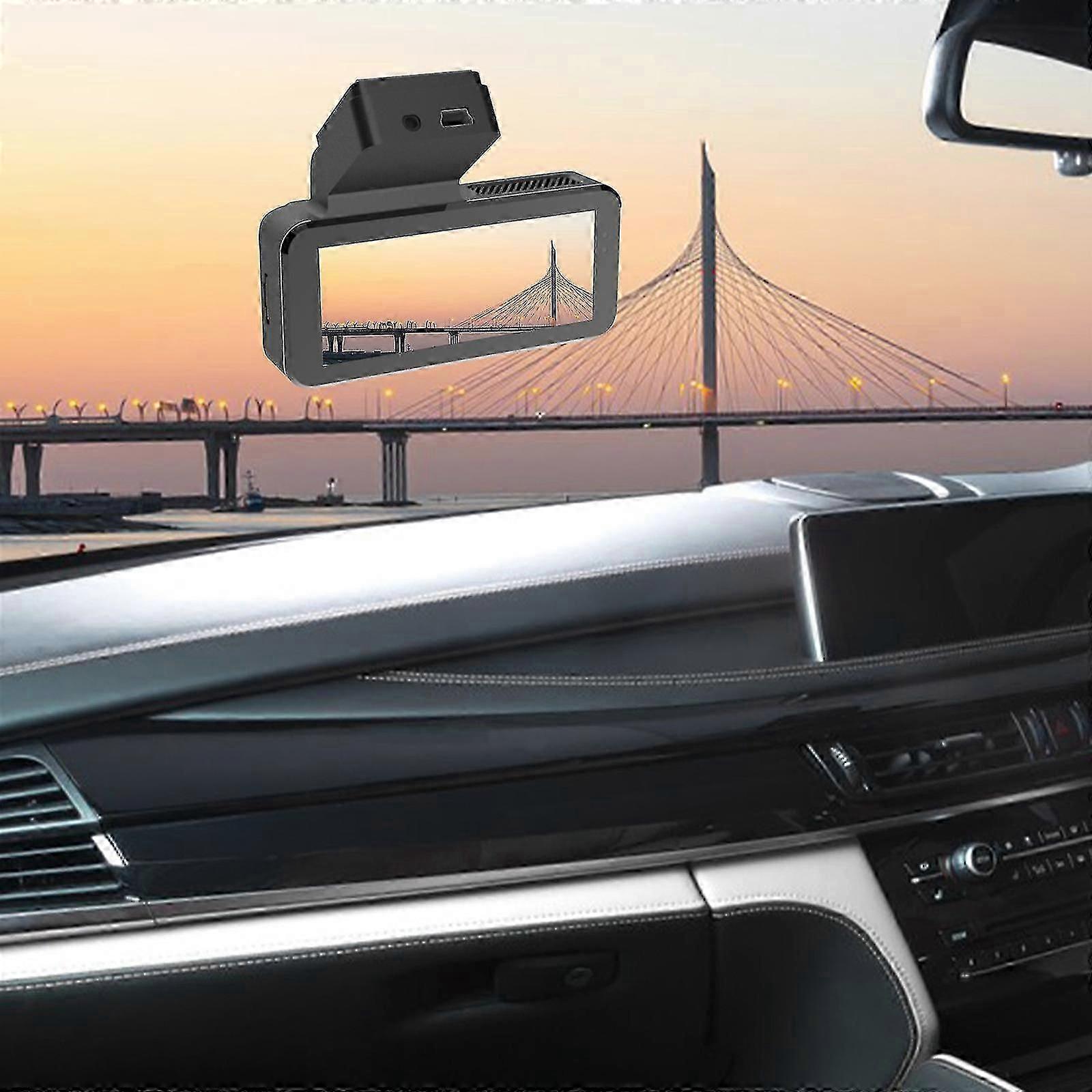 Dash Camera For Cars,night Vision Dash Cam Front And Rear,3.4 Inch Ips Screen,1080p Hd Dvr Car Camera With Parking Monitor,loop Recording,motion Detec