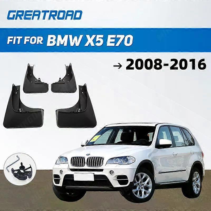 Aplicar Pára-choque Do carro Flares Lama Lodo Splash Guards para BMW X5 E70 2008-2016 Mud Flaps Guarda-lamas Mudflaps