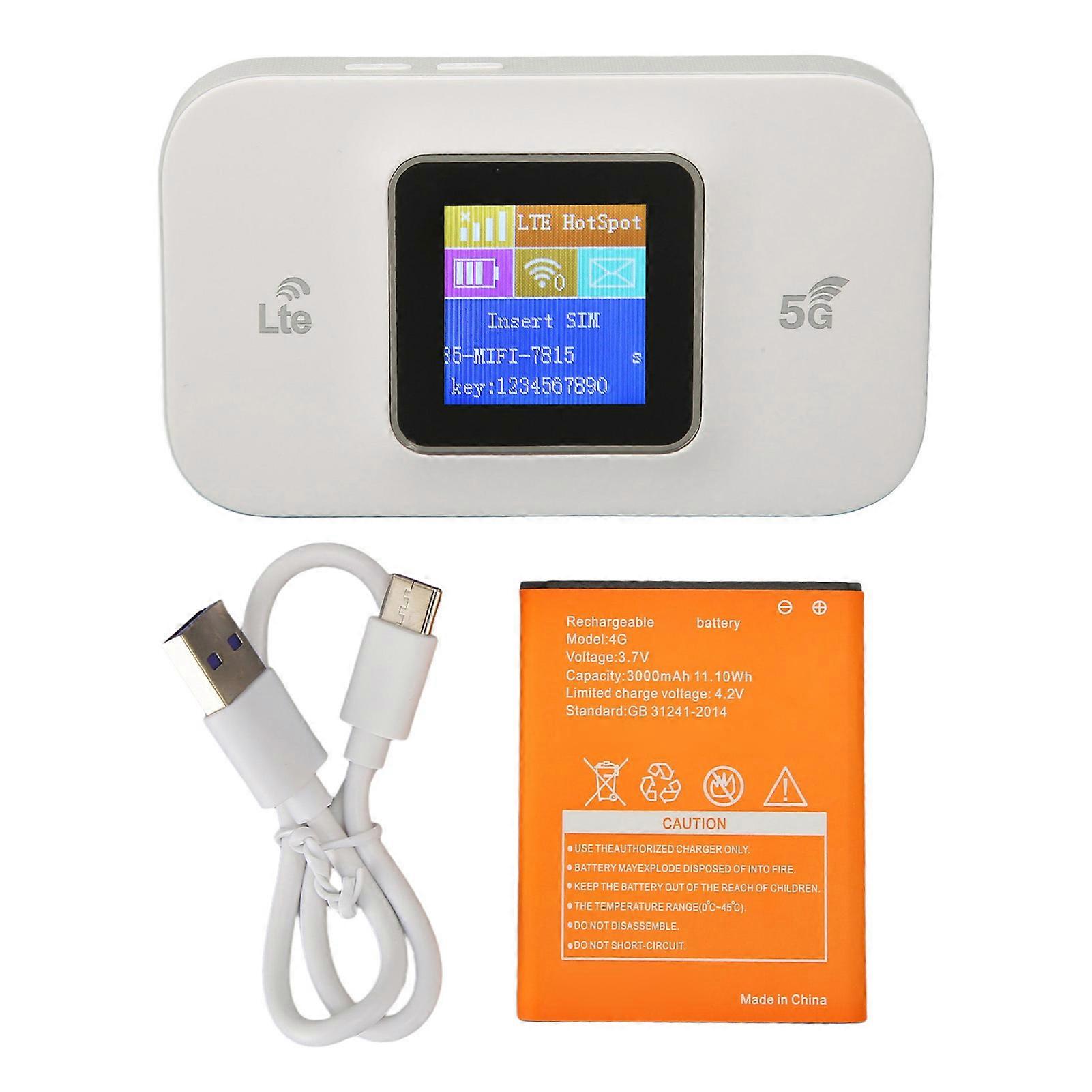 4G Mobile Router Multifunctional High Speed 300 MBPS Efficient Sharing 4G LTE Portable WiFi for Europe Asia Region