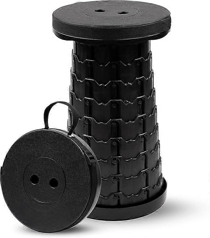 Universal Portable Folding Stool - Height Adjustable Telescopic Stool - Weight Capacity Up to 200 kg