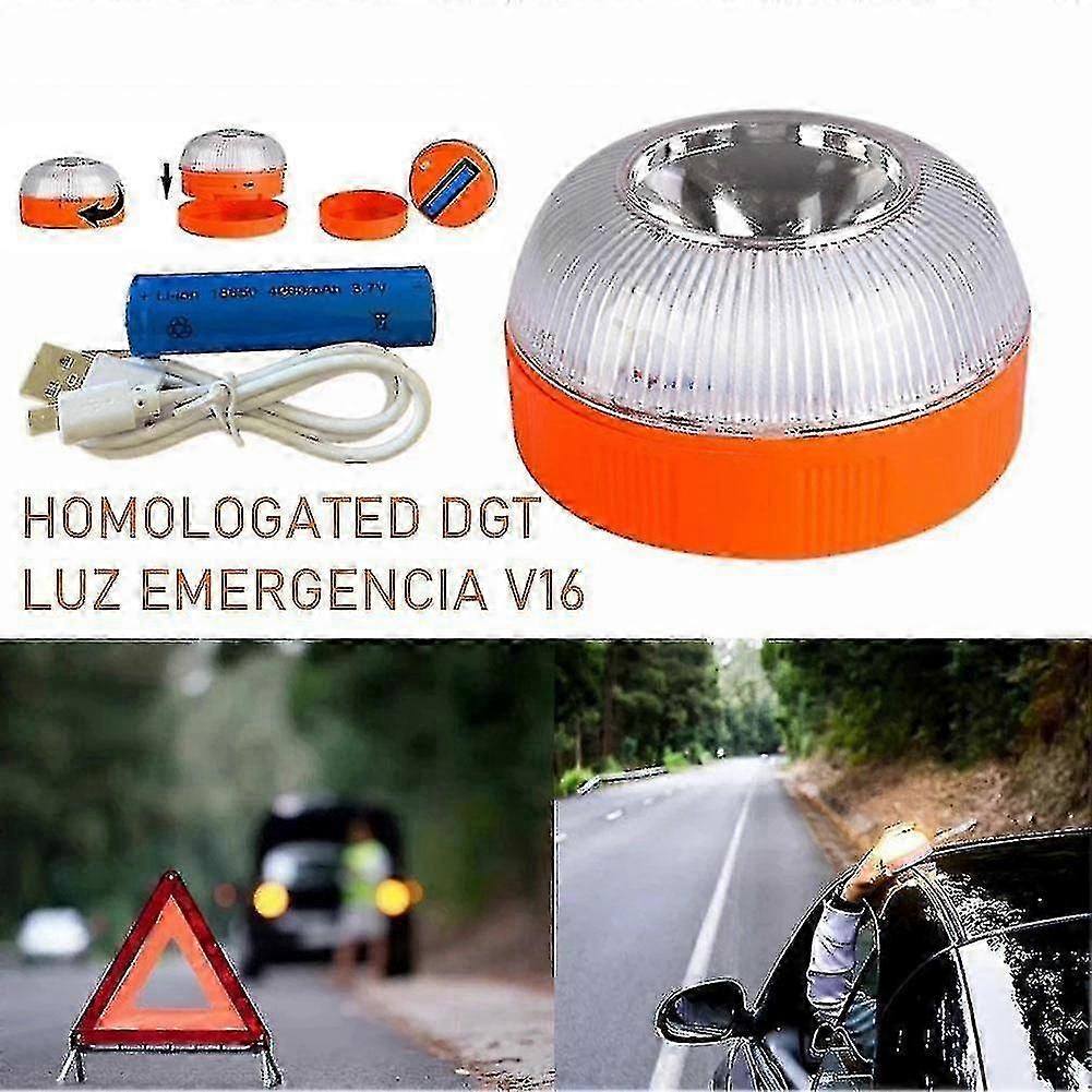 Φως έκτακτης ανάγκης V16 εγκεκριμένο Dgt εγκεκριμένο ελαφρύ επαναφορτιζόμενο μαγνητικό φως στροβοσκοπικών στροβοσκοπίων στροβοσκοπικών κινήτρων έκτακτης ανάγκης αυτοκινήτων