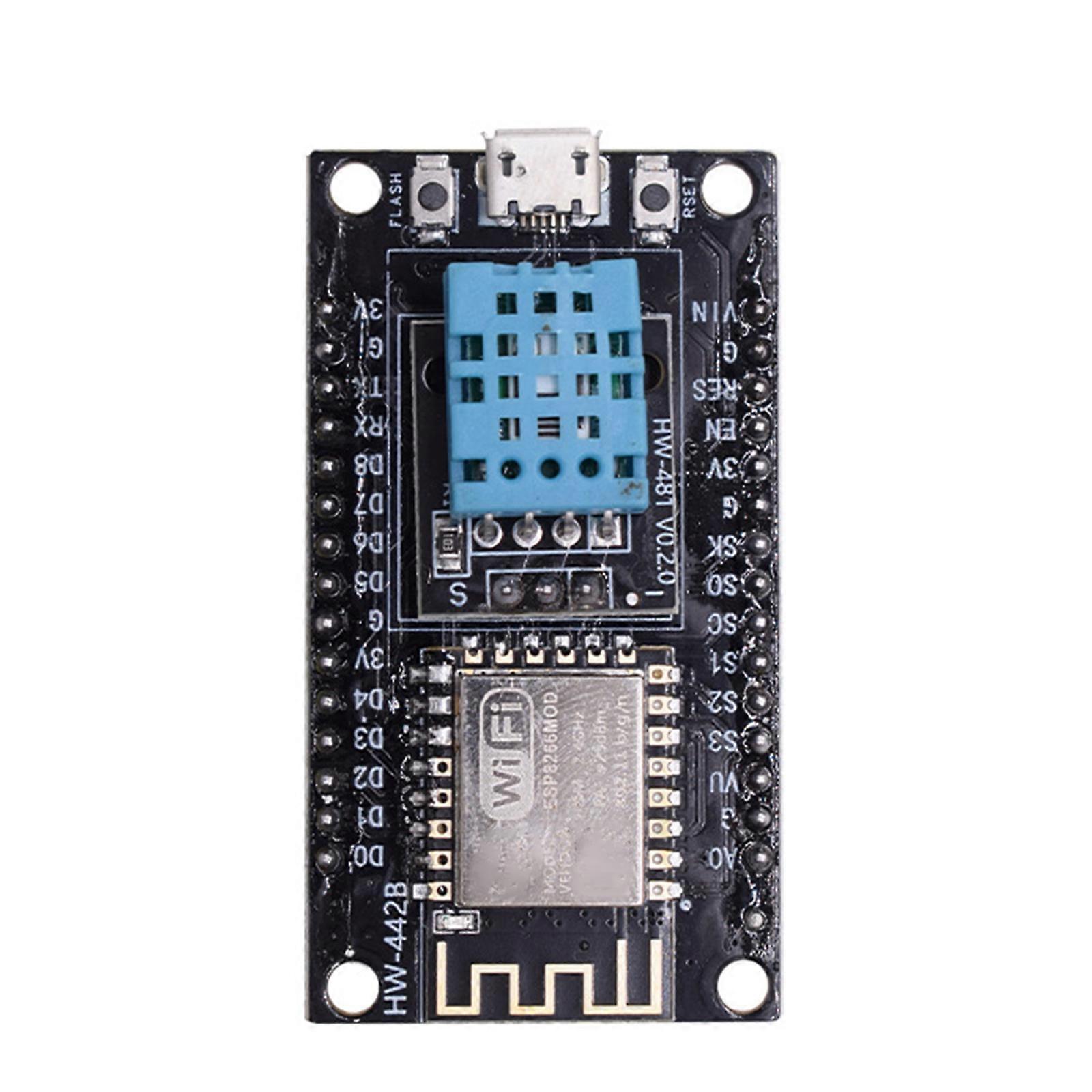 Advanced ESP8266 CH340 Development Board with Integrated Sensor Great for Programming Enthusiasts Multicolor