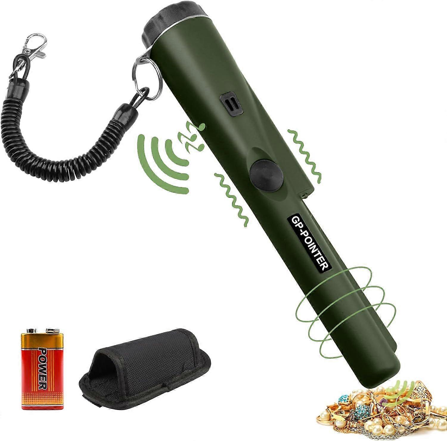 Portable metal detector, metal pointer, handheld device, treasure hunting tool, easy carry