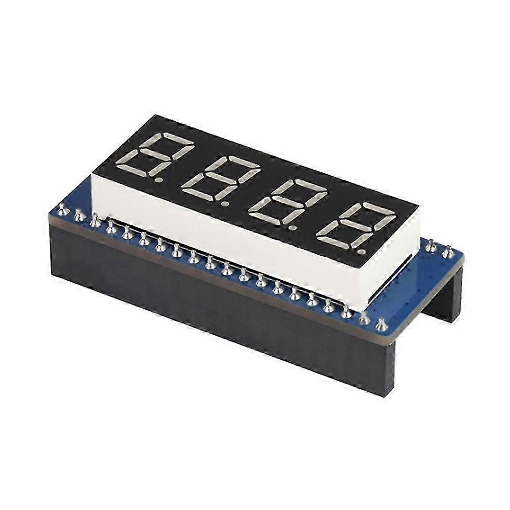 4-Digit 8-Segment Display Module for Pico, Embedded 74HC595 Driver, SPI-Compatible, Easy to Drive