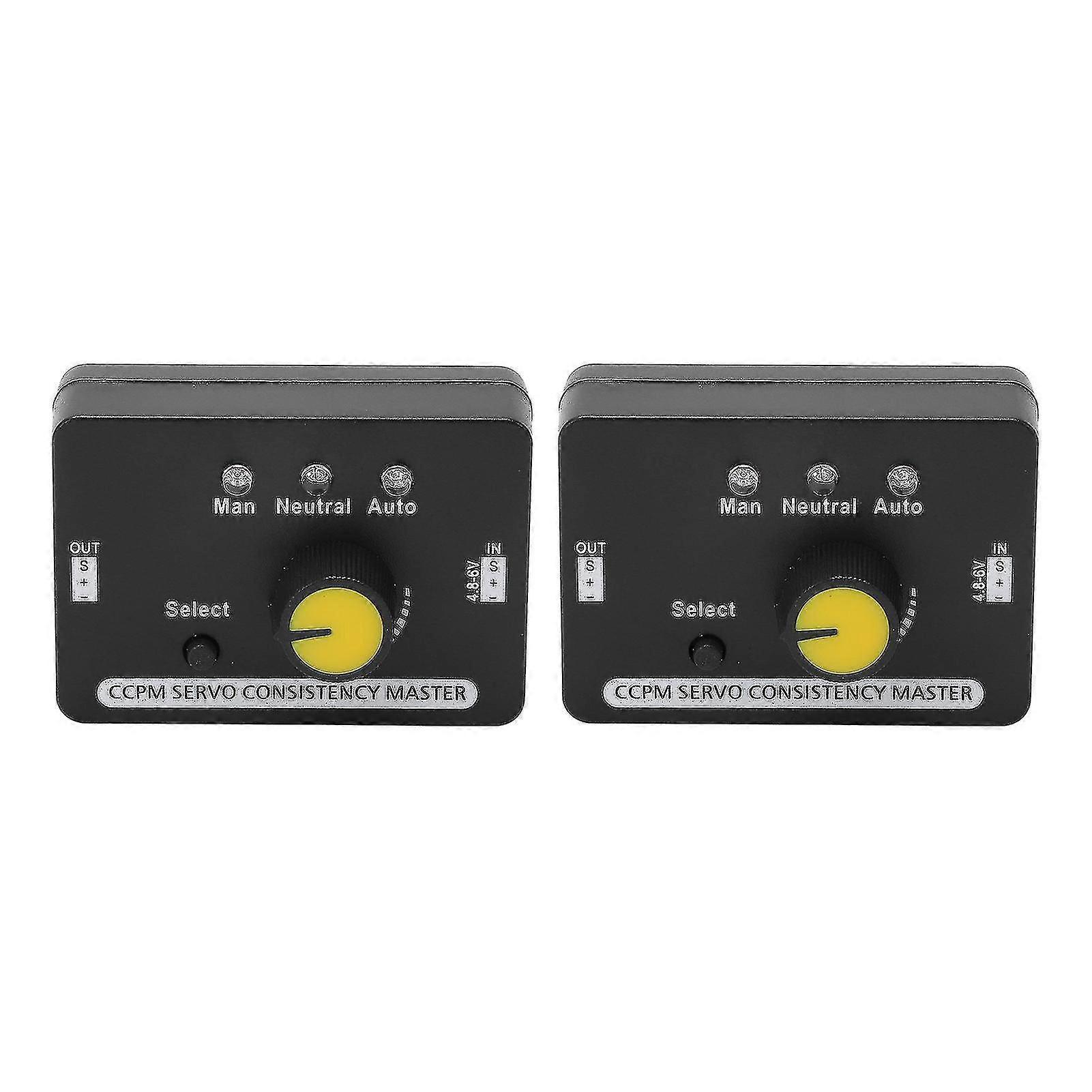 RC Servo Tester, χειροκίνητη ρύθμιση ταχύτητας, έλεγχος MCU, 2PCS, κύριος συνέπειας σερβο, κινητήρας DC4.86V