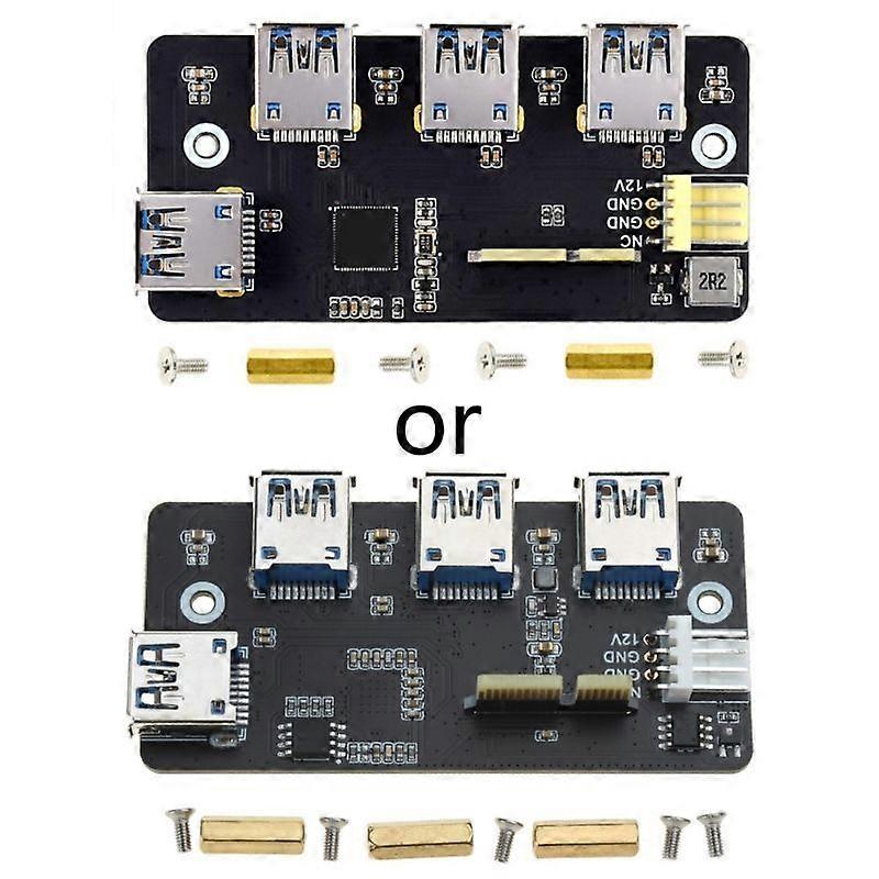Adaptor PCIe TO USB 3.2 Gen1 4x HS USB pentru Raspberry Pi Compute Module 4 CM4