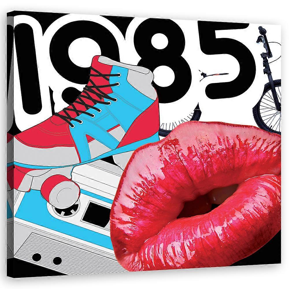 Fotobehang, Abstracte kunst - Rood - 60x60