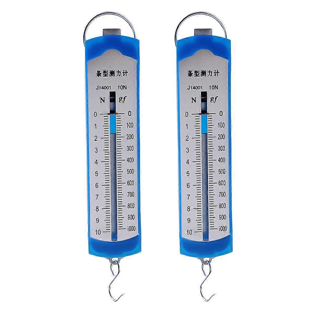 2 Pieces 10N Newton Meter Force Gauge Dynamometer Spring Balance Physics Lab