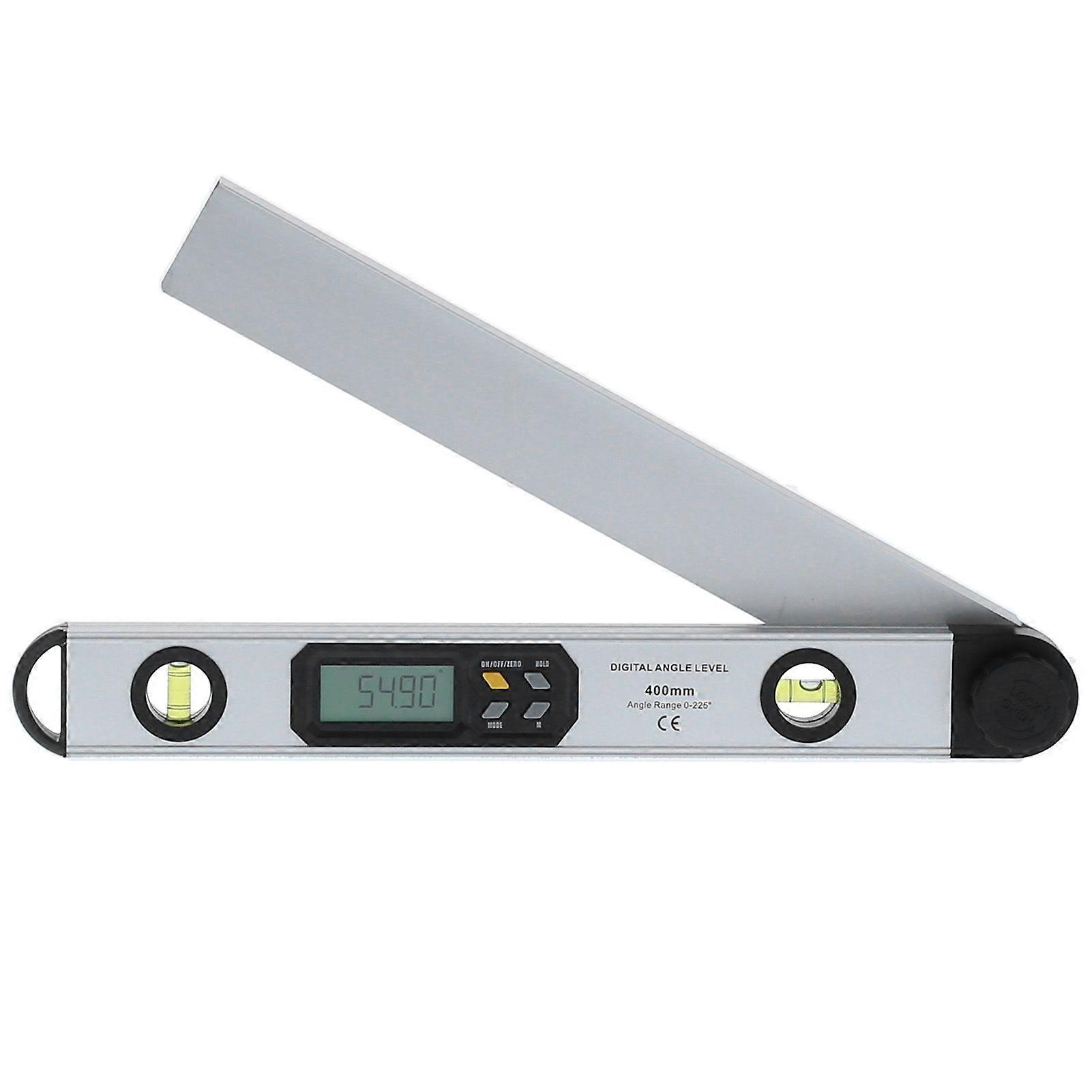 Digital Angle Ruler 2in LED Electronic Level Protractor Measuring Tool 400mm with Bag