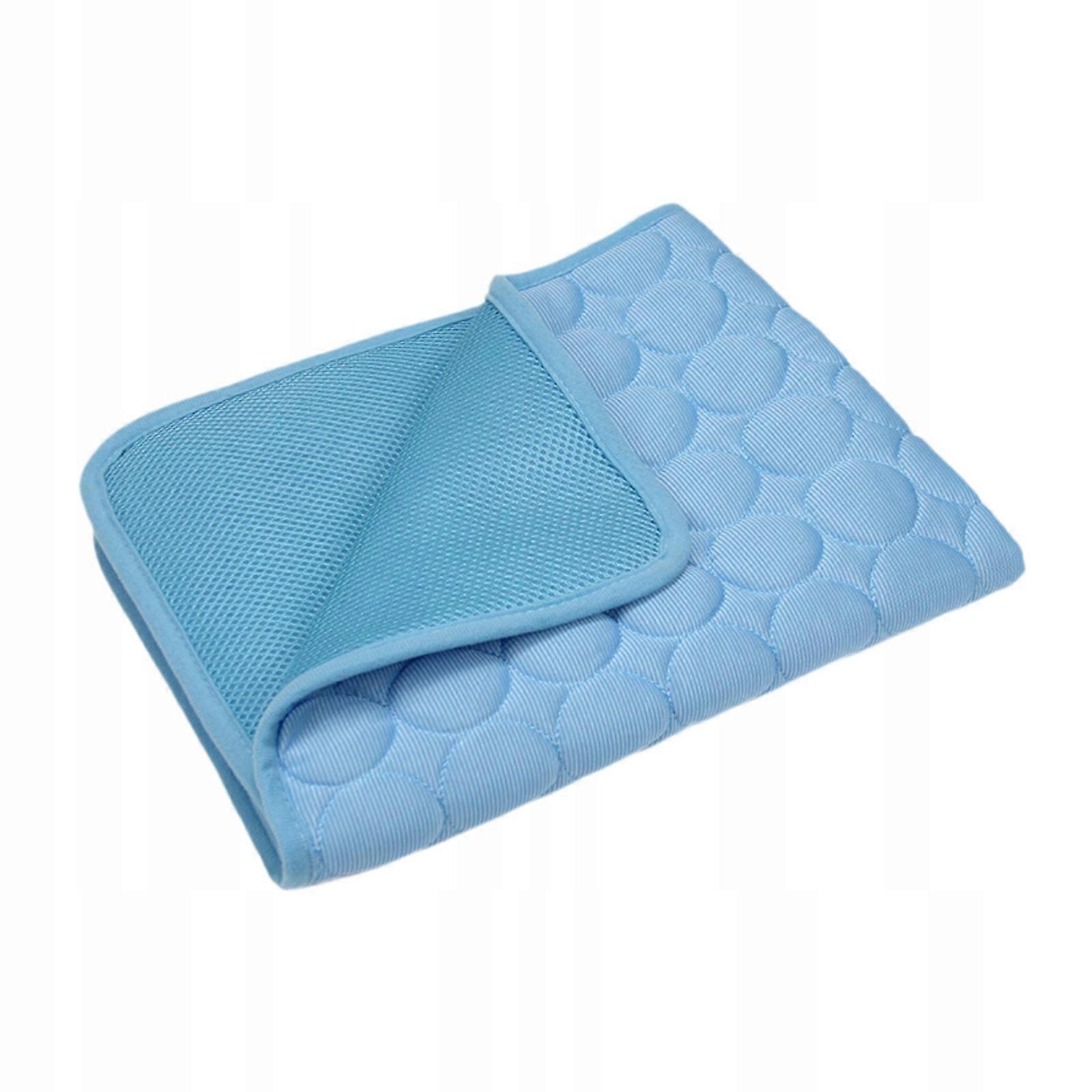 Dog Cat Sleeping Mat Kitten Kitty Washable Puppy Cooling Blanket Small Blue