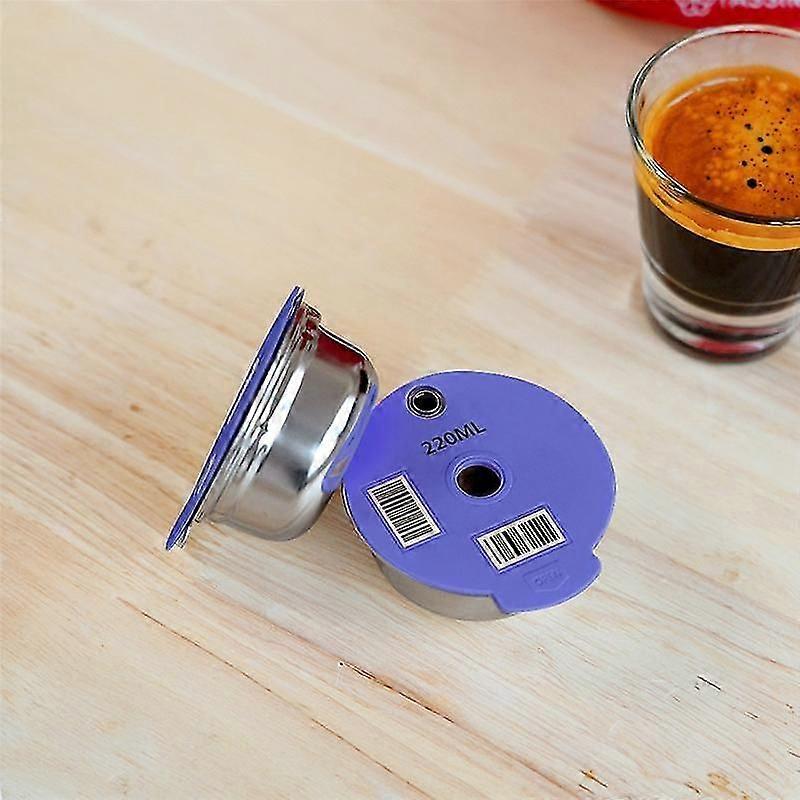 Coffee Capsule Pod for Machine Refillable Filter Pod Silicone Lid Replacement 200Ml Espresso Coffee