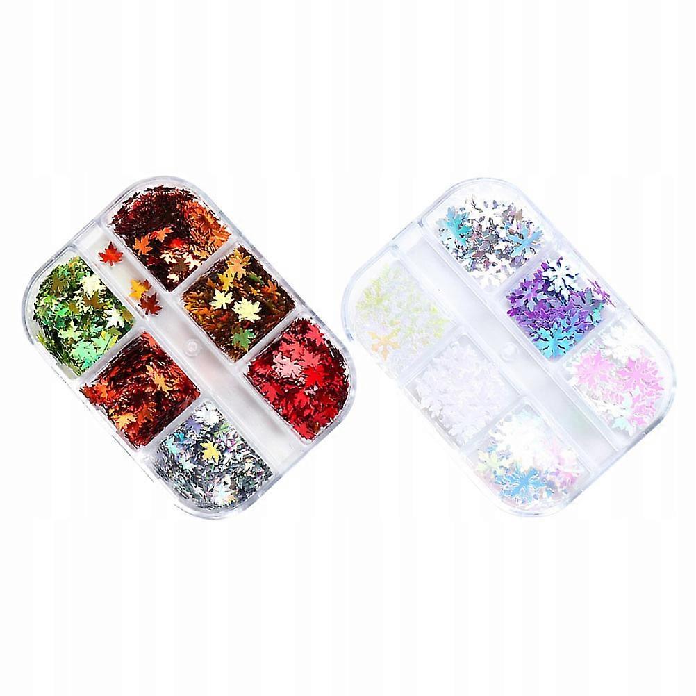 2 Boxes For Nail Polish Sequin Drop / Zi