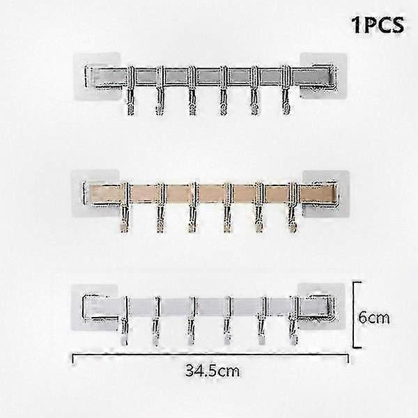 3 Sets of Non-perforated Kitchen and Bathroom Hooks with Plastic Suction for Easy Wall Installation
