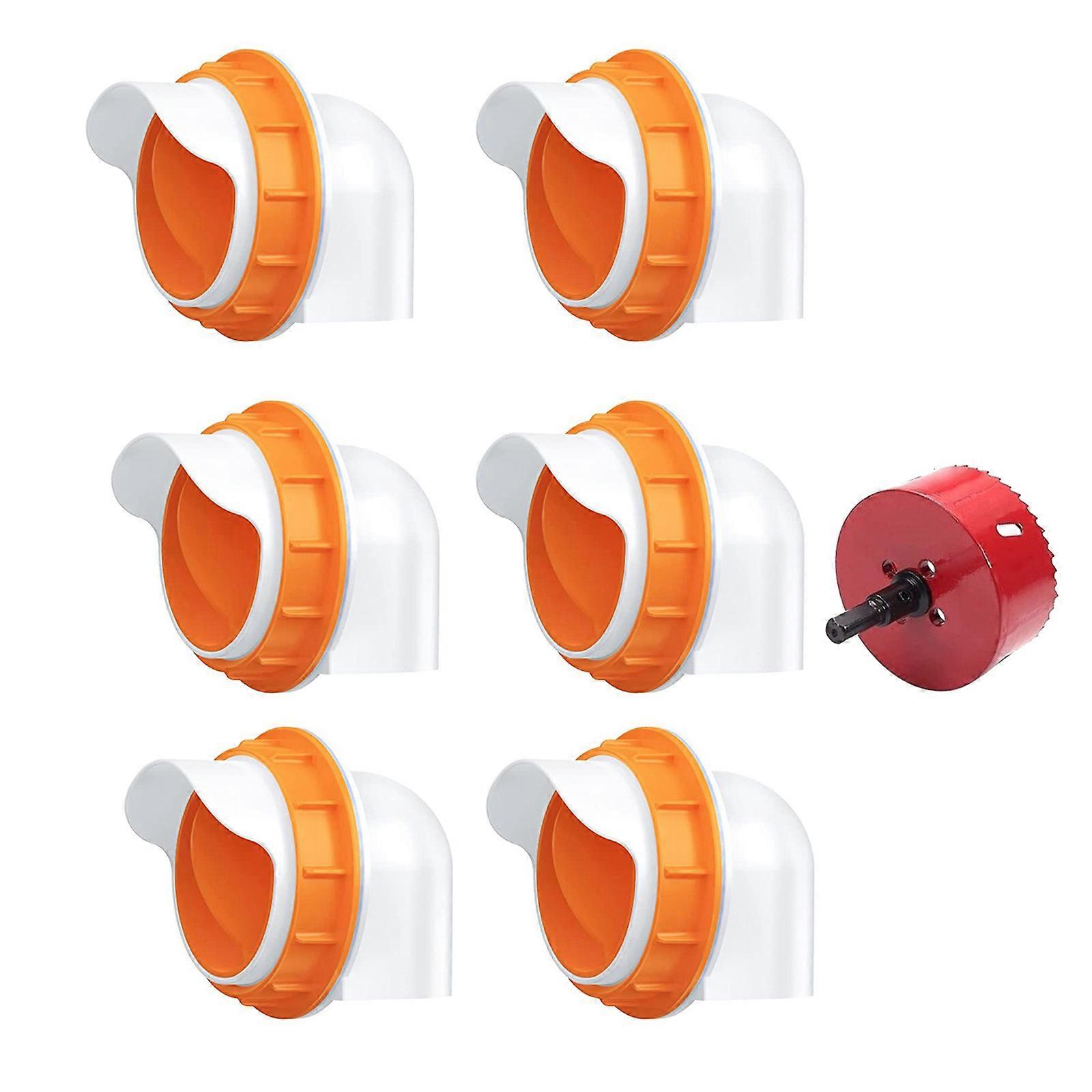 Hühnerfutterautomat Geflügelfütterung Zubehör DIY Regenfester Geflügelfutterautomat Port Schwerkraftfutterset für Eimer Fässer Behälter Rot