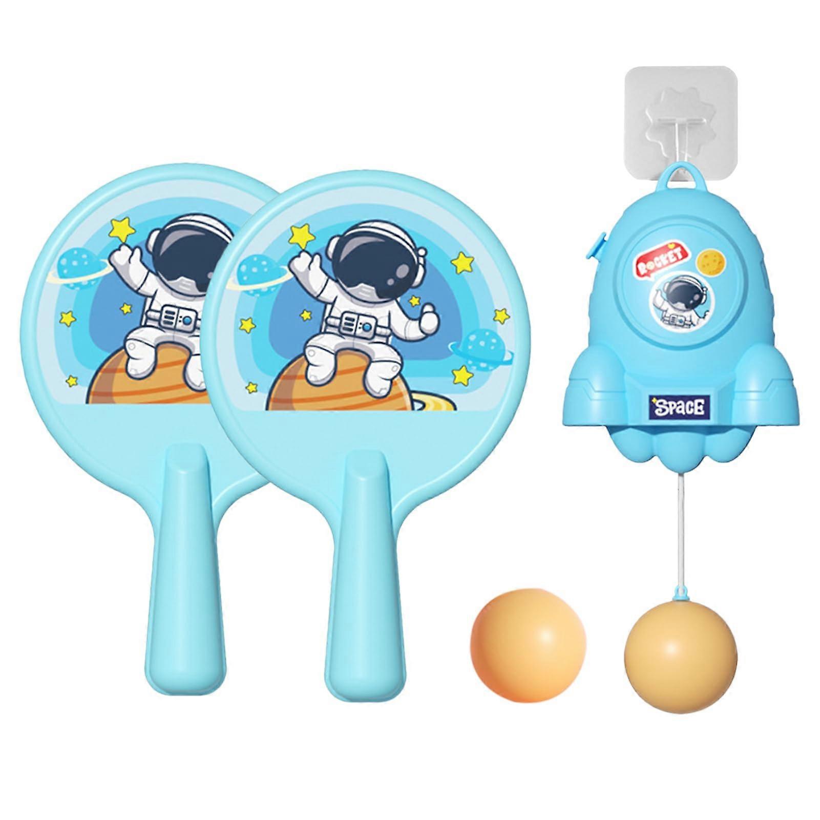 Table tennis training set – table tennis trainer, table tennis training set table tennis trainer set with adjustable tensions, for GA blue