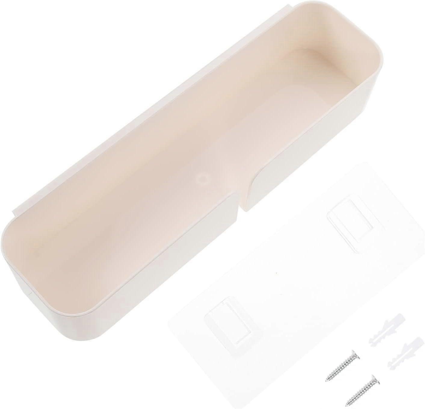 1 Set Wall Storage Box Wall Beside Organizer Adhesive Bin Cabinets Bedside