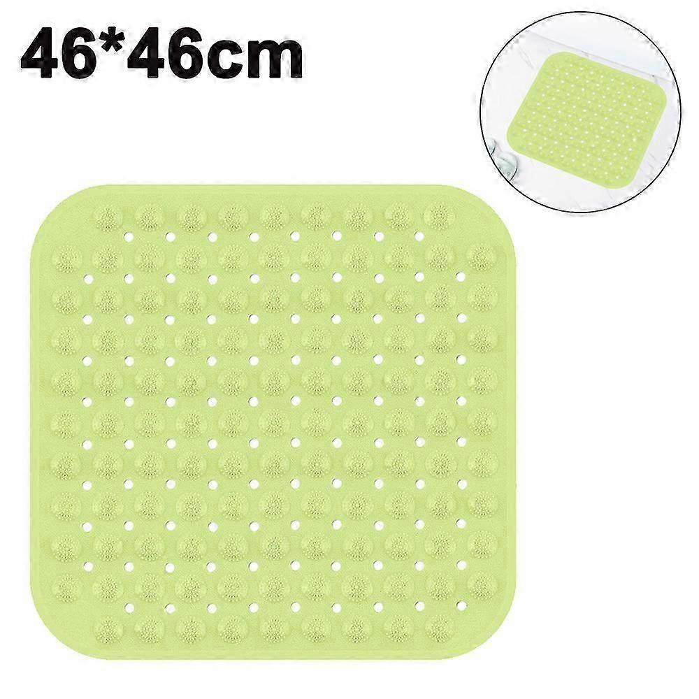 Bathroom Mats, Non-Slip Bath and Shower Safety Mats with Suction Cups for Enhanced Grip, Ideal for Extra Large Tubs, Machine Washable, Square Design