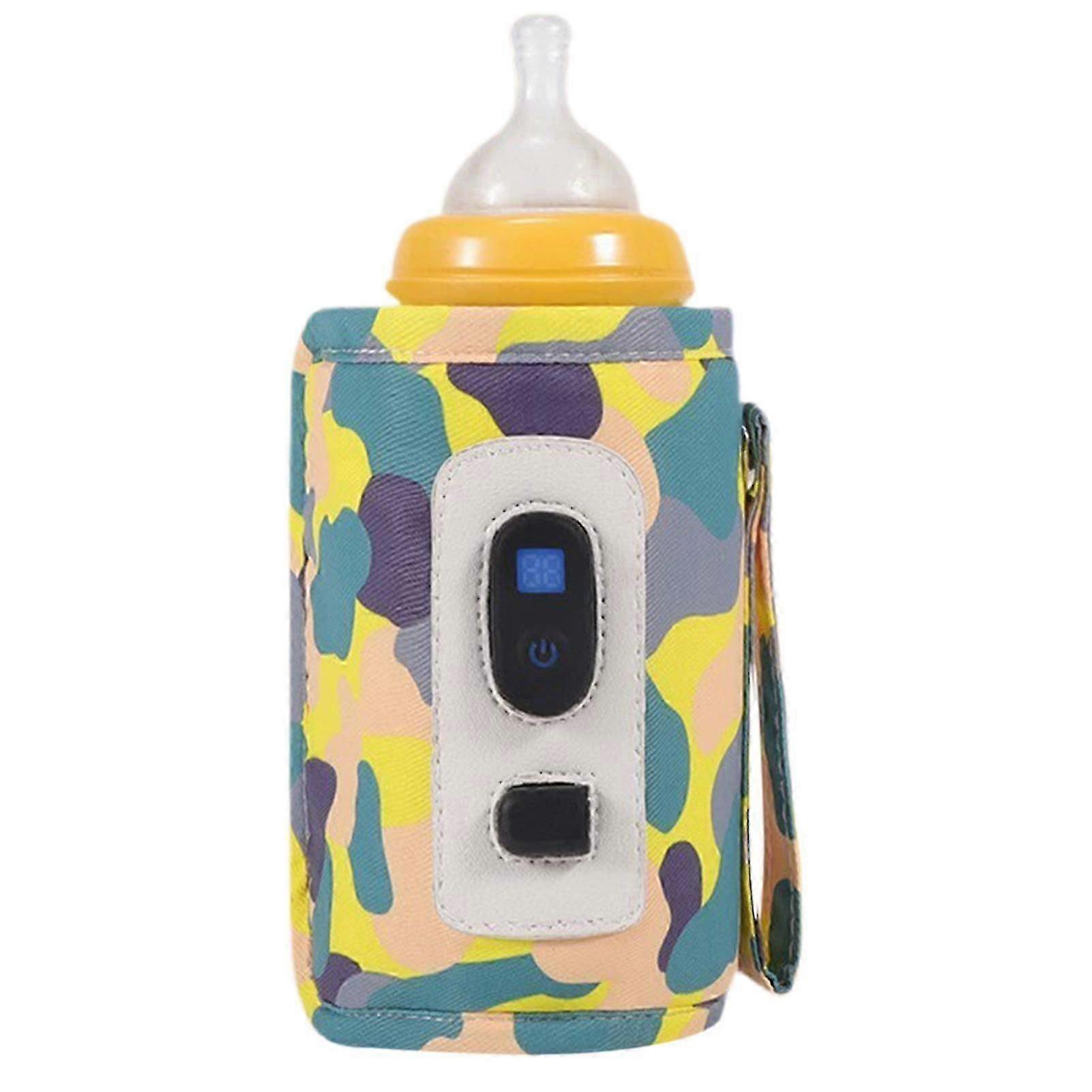 Portable Bottle Warmer for Baby Feeding, Universal Compatibility for All Bottle Types, Adjustable Temperature with LED Display