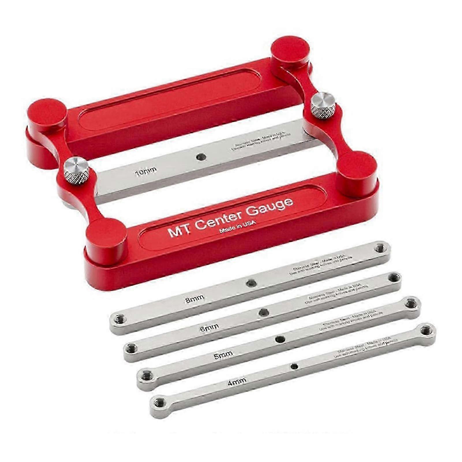 Stainless Steel Marking Gauges and Punch Locator for Woodworking with Center Gauge MT-Center Gauges Suitable for Various Applications