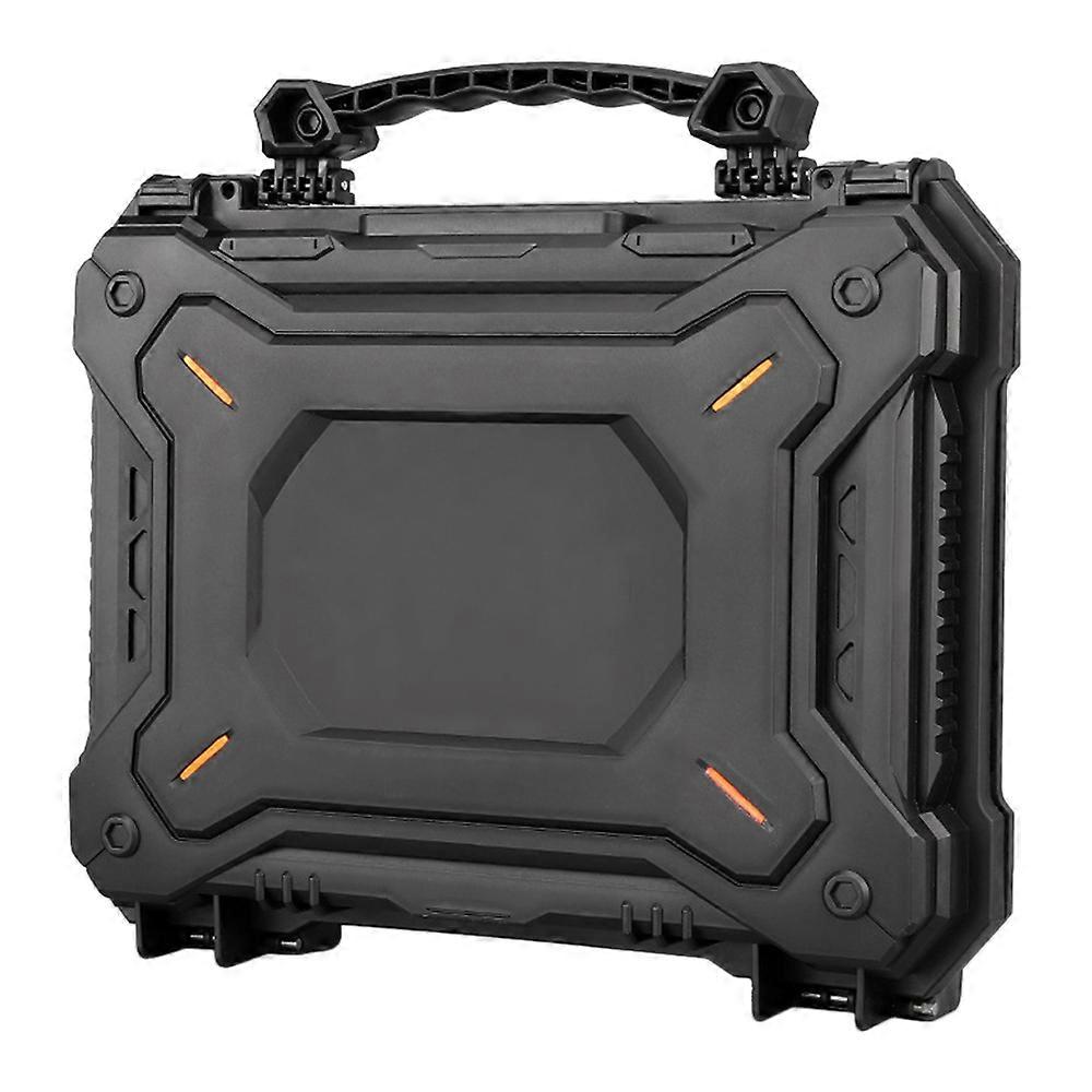 16 Inch Multi-Purpose Tool Box Water-Proof Dust-Proof Impact-Resistant Hand Tool Case Portable Security Storage