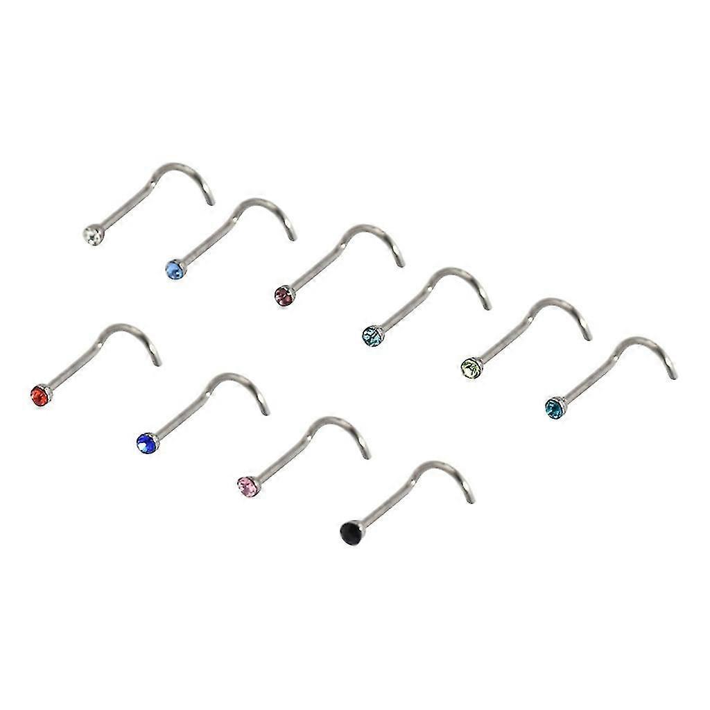 30個のステンレス鋼ノーズスタッドボディピアスジュエリーセット