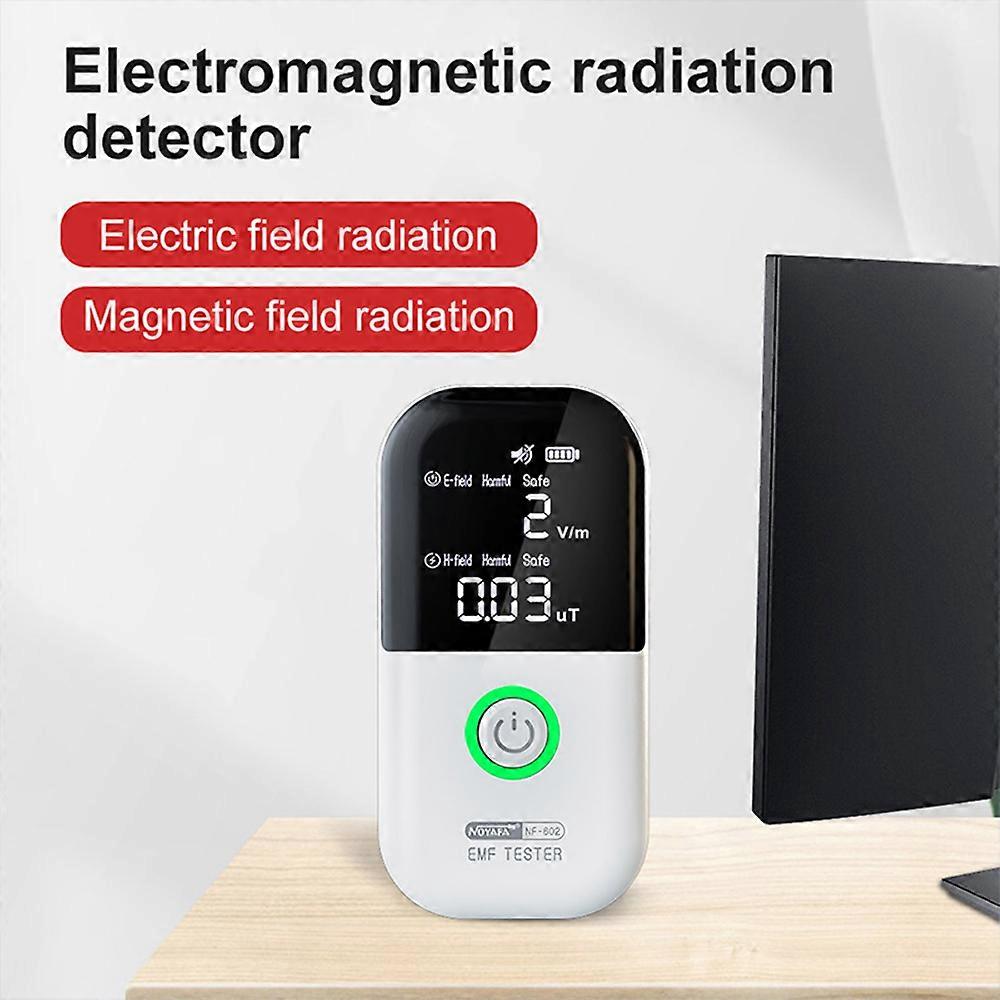 NOYAFA NF-602 Handheld Radiation Detector Geiger Counter Meter Electromagnetic Radiation Tester Dosimeter Multifunctional Electric Field Magnetic Fie