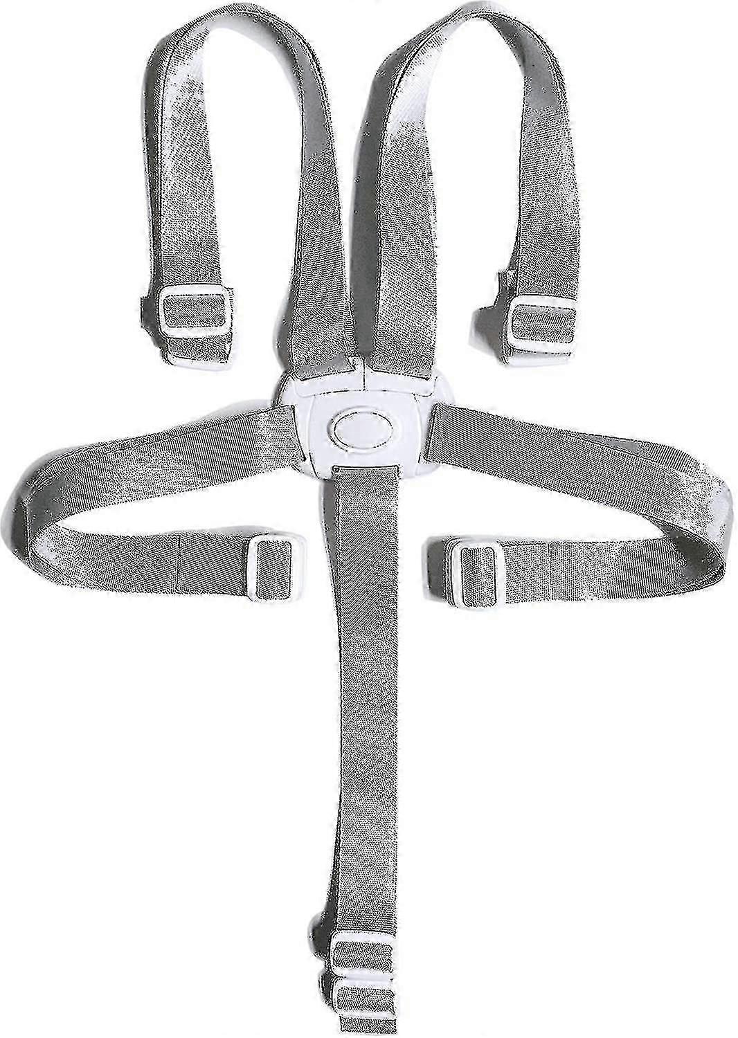 子供用ダイニング用5点安全ベルト(ホワイトバックル) --