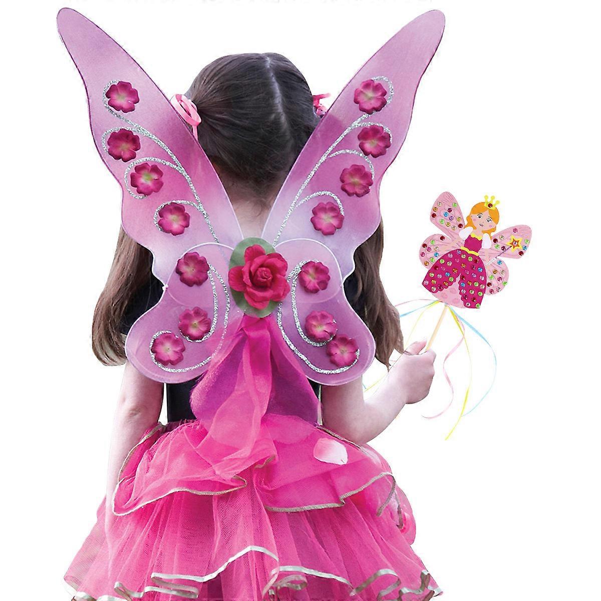 Kids Wands Princess Craft Supplies Wooden Material Classroom Activities Educational Tool 2 Sets