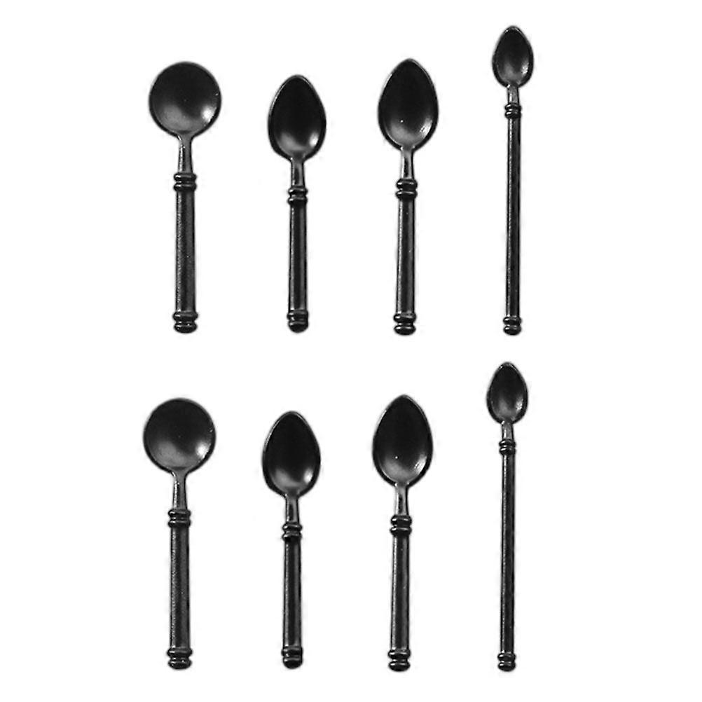 Dollhouse Kitchen Model Miniature Accessories Creativity Inspiration Alloy Material 8Pcs