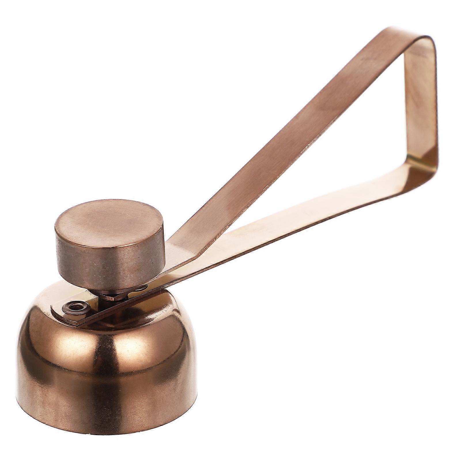 Golden Stainless Steel Shell Opener for Kitchen Eggshell with Concave Design and Spring Mechanism 7.5 inch