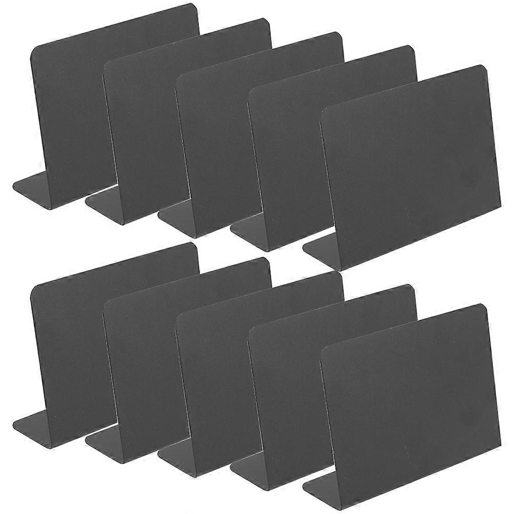 12pcs Message Price Boards Desktop Chalkboards for Writing, Decorative Signs for Notices, Table Decor, Simple Stand Design, Shaped Blackboards