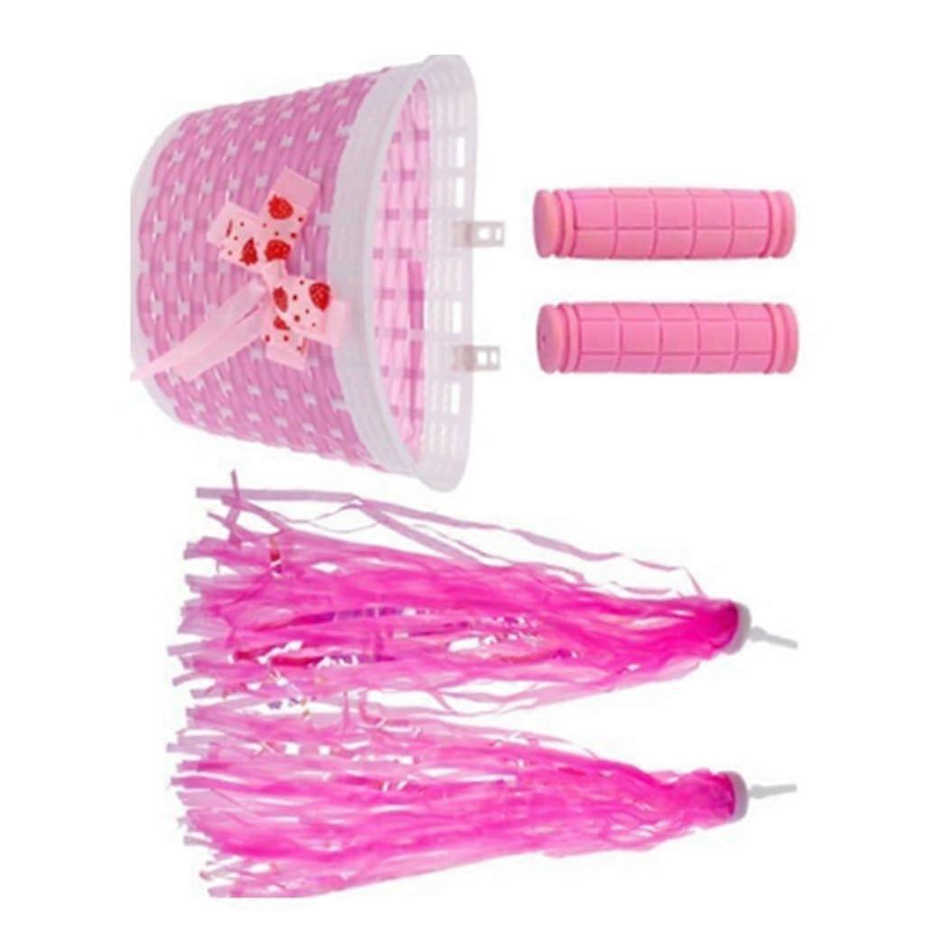 Children's Bicycles with Basket-Air Snakes, Handlebar Grips for Children, Easy Installation, Front Handlebar Decoration