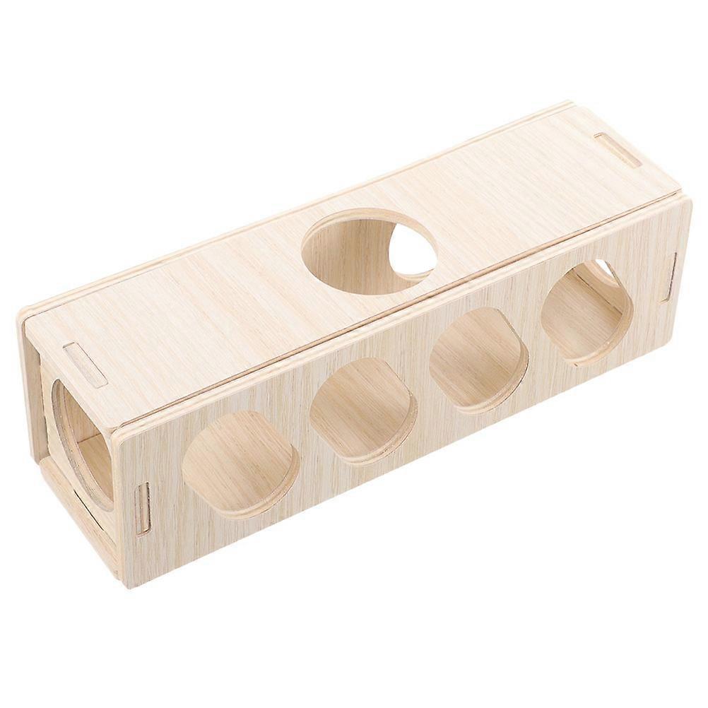 Durable Bite Resistant Natural Hamster Tunnel Hideout for Small Animals – Multi Function Exercise and Exploration Play Tunnel for Hamsters, Mice,