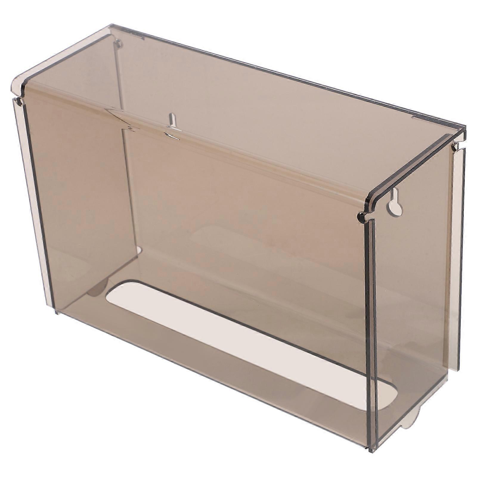 Tissue Box Dispenser Acrylic Wall Mounted Bathroom Tissue Holder Space Saving 1Pack